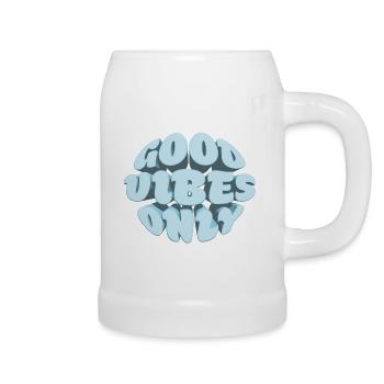 Good vibes only - Beer Mug - white - Right