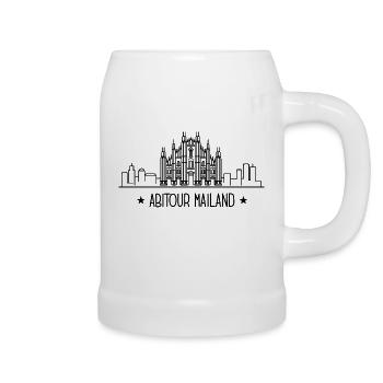 Abitour Mailand Abireise Abifahrt Abi Klassenreise - Bierkrug - Weiß - Rechts