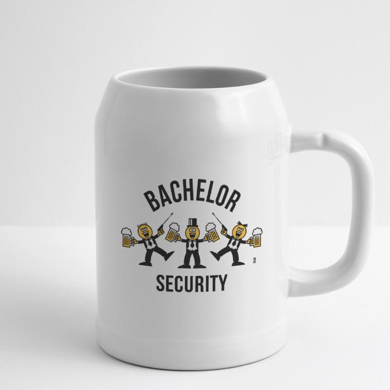 Bachelor Security (Caricature / Dance / 3C / B) Beer Mug