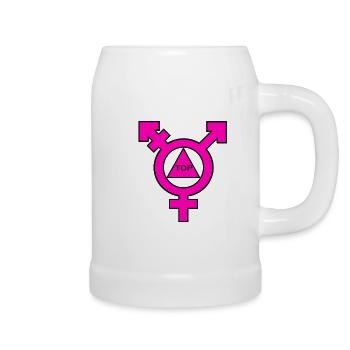 LGBTQ, TOP, Wiltsch, PRIDE; art, style, Cool, - Beer Mug - white - Right