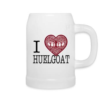Ich liebe Huelgoat 29 - Bierkrug - Weiß - Rechts