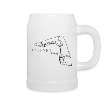 Crimp1 braille - Bierkrug - Weiß - Rechts