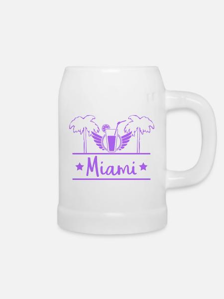 miami - Bierkrug - Weiß