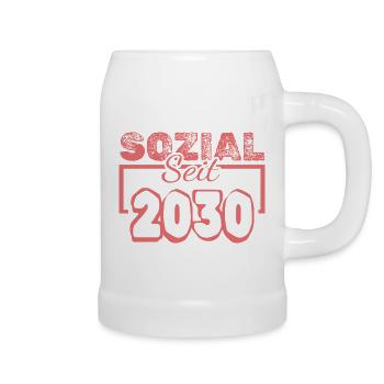 Social Workers 2030 - Beer Mug - white - Right