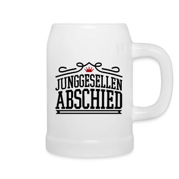 Junggesellen Abschied - Bierkrug - Weiß - Rechts