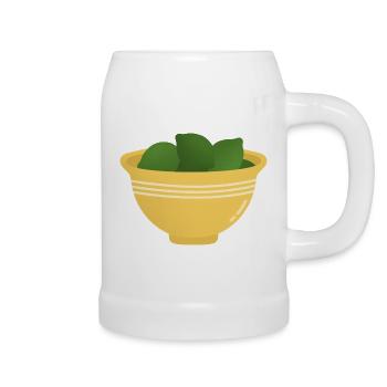 Limetten-Bowl - Bierkrug - Weiß - Rechts