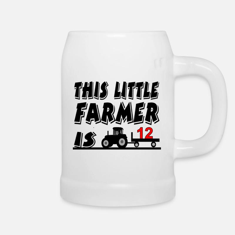 farmer - Beer Mug - white