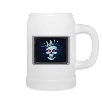PIXEL PIRATE – Geek & Science-Fiction - Bierkrug - Weiß - Rechts