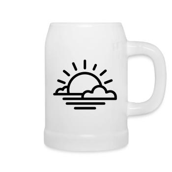 sunset - Beer Mug - white - Right