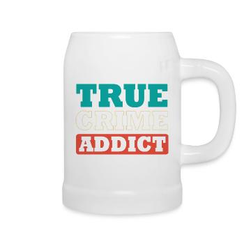 Krimi True Crime - Bierkrug - Weiß - Rechts