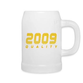 2009 quality | Farbe änderbar - Bierkrug - Weiß - Rechts