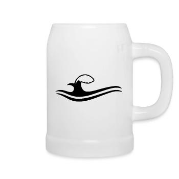 Wave - Beer Mug - white - Right