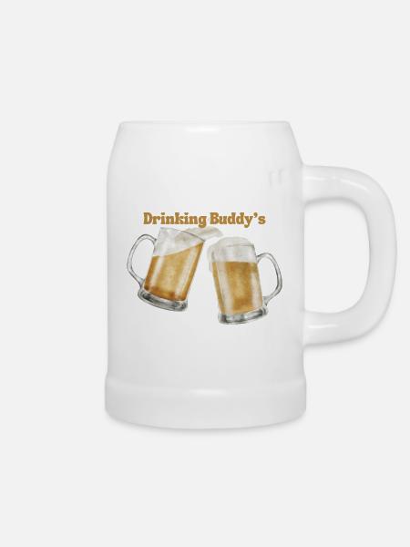 Drinking buddies - Bierkrug - Weiß