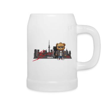 Berlin Bear City - Beer Mug - white - Right
