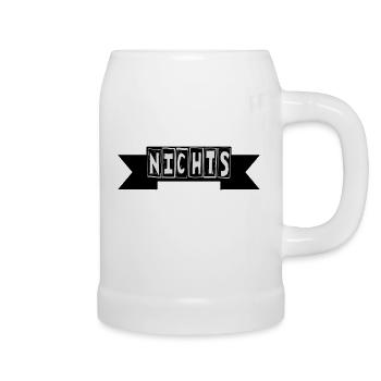 nichts - Bierkrug - Weiß - Rechts