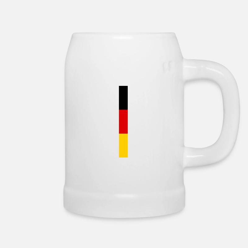 Germany Flag - Beer Mug - white