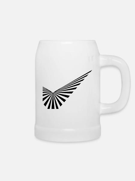 trance - Bierkrug - Weiß