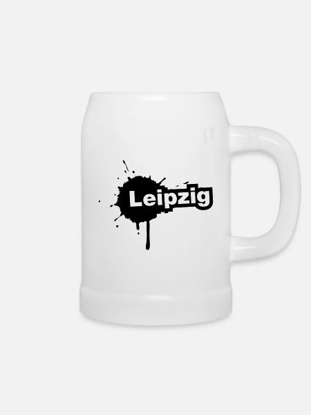 Leipzig Splatter - Bierkrug - Weiß