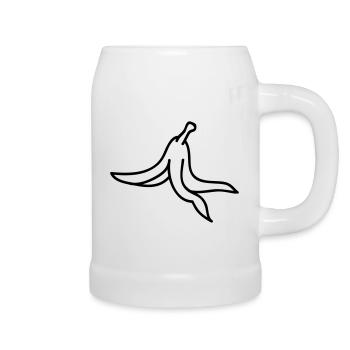 Banana Peel - Bierkrug - Weiß - Rechts