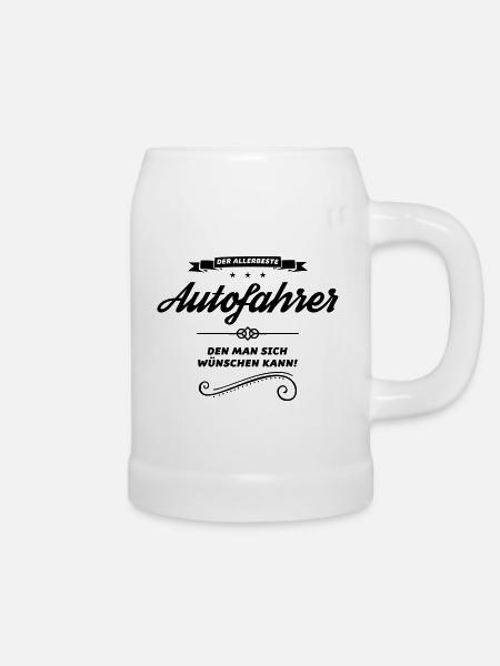 der allerbeste autofahrer - Bierkrug - Weiß