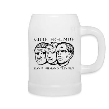 Triumvirat - Gute Freunde kann niemand trennen - Bierkrug - Weiß - Rechts