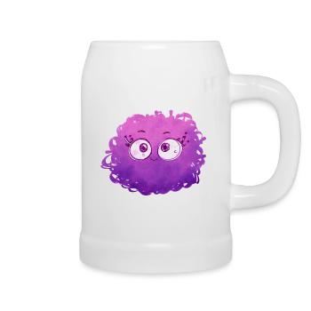 Little Pelota Monster n°1 – pink - Bierkrug - Weiß - Rechts