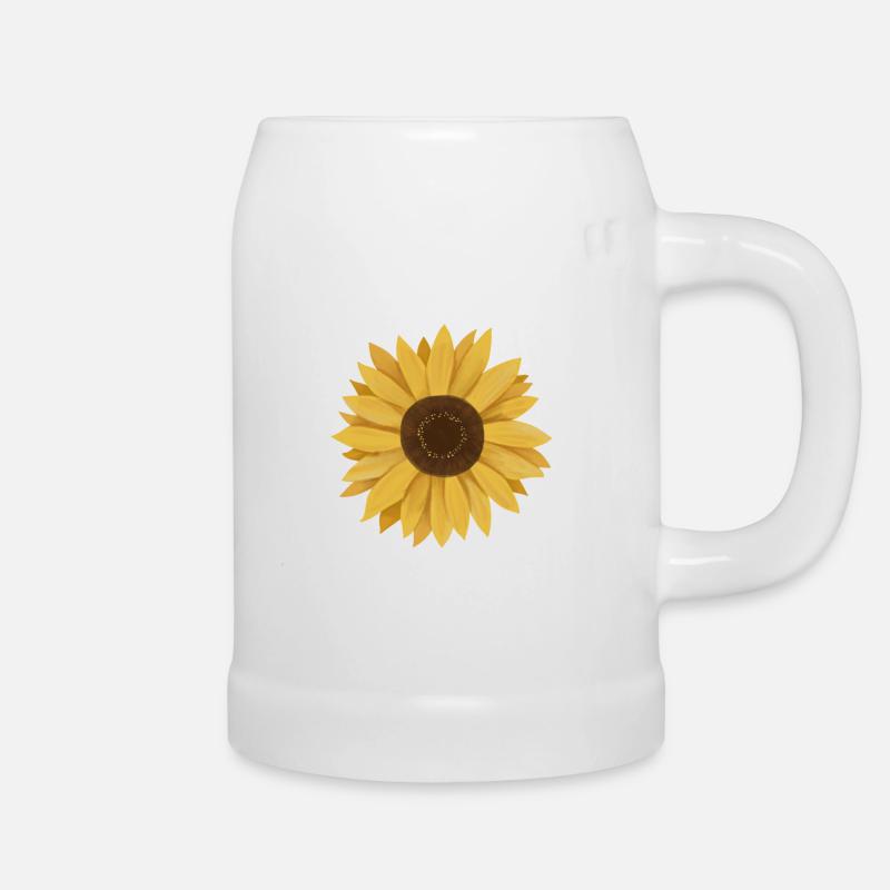 Sunflower - Bierkrug - Weiß