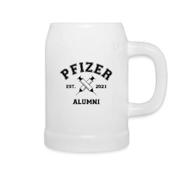 #Vaccinated - Beer Mug - white - Right