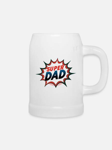 Super Dad - Bierkrug - Weiß