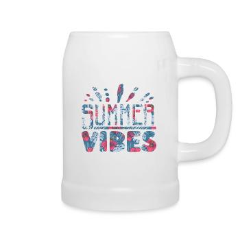 Summer Vibes Summer Mood Holiday - Beer Mug - white - Right