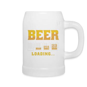 CHARGEMENT DE BIÈRE - Chope en céramique - blanc - Droite