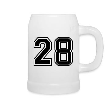 28 - Beer Mug - white - Right