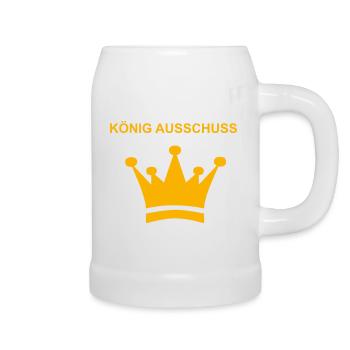 König ausschuss CNC Shirt - Bierkrug - Weiß - Rechts