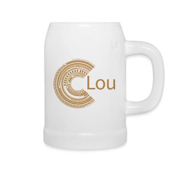 Pour Lou - Chope en céramique - blanc - Droite