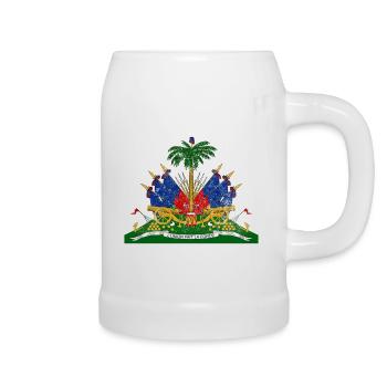 Haiti Haitian Flagge Frau Prinzessin I Geschenk - Bierkrug - Weiß - Rechts