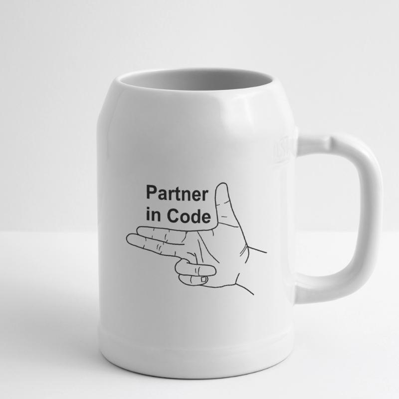 Partner in Code Bierkrug