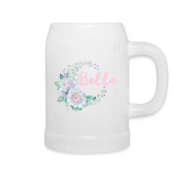 Pour Bella - Chope en céramique - blanc - Droite