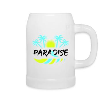 surf paradise - Bierkrug - Weiß - Rechts