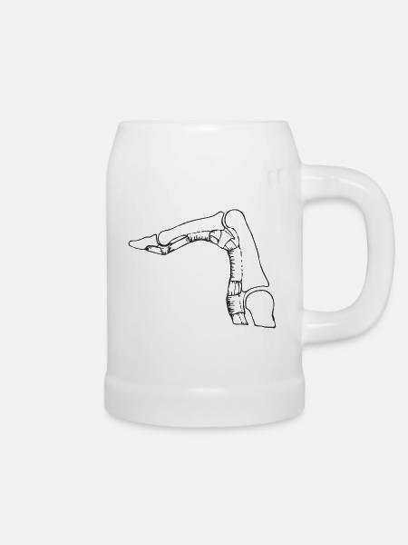 Crimp1 ohne Schrift - Bierkrug - Weiß