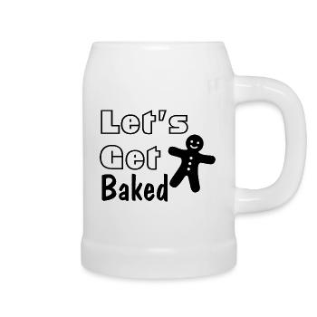 Lets Get Baked - Bierkrug - Weiß - Rechts