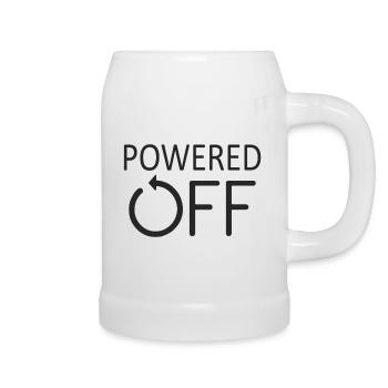 POWERED OFF Switched off and in sleep mode - Beer Mug - white - Right