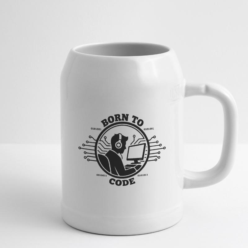 Programmierer, der zum Programmieren geboren wurde Programmierer Bierkrug