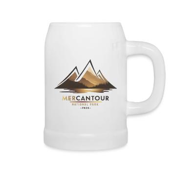 Mercantour National Park Southern Alps Valley - Beer Mug - white - Right