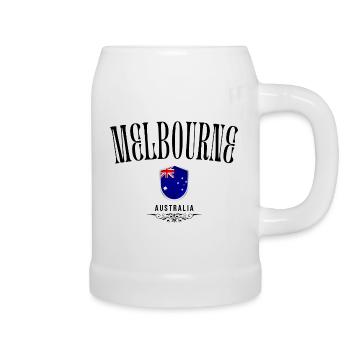 Souvenir Melbourne, Melbourne Australien - Bierkrug - Weiß - Rechts