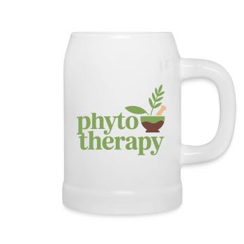 Herbalist Flirting With Phytotherapy Professional  - Beer Mug - white - Right