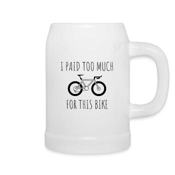 I_paid_way_to_much_for_this_bike - Beer Mug - white - Right