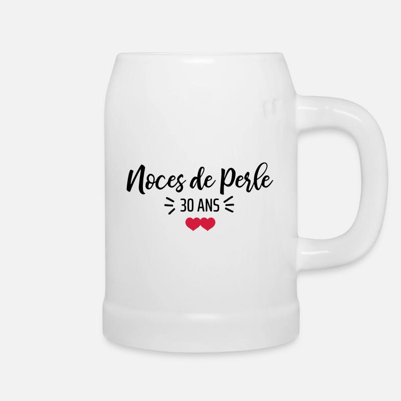 noces de Perle - Chope en céramique - blanc