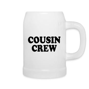 Cousin crew - Bierkrug - Weiß - Rechts