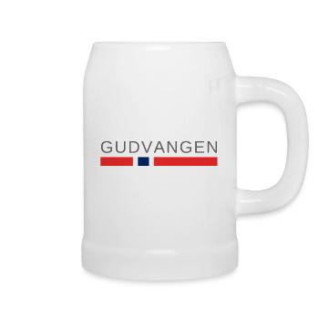 Gudvangen Norvège - Chope en céramique - blanc - Droite