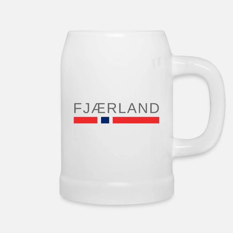 Fjaerland Norway - Beer Mug - white